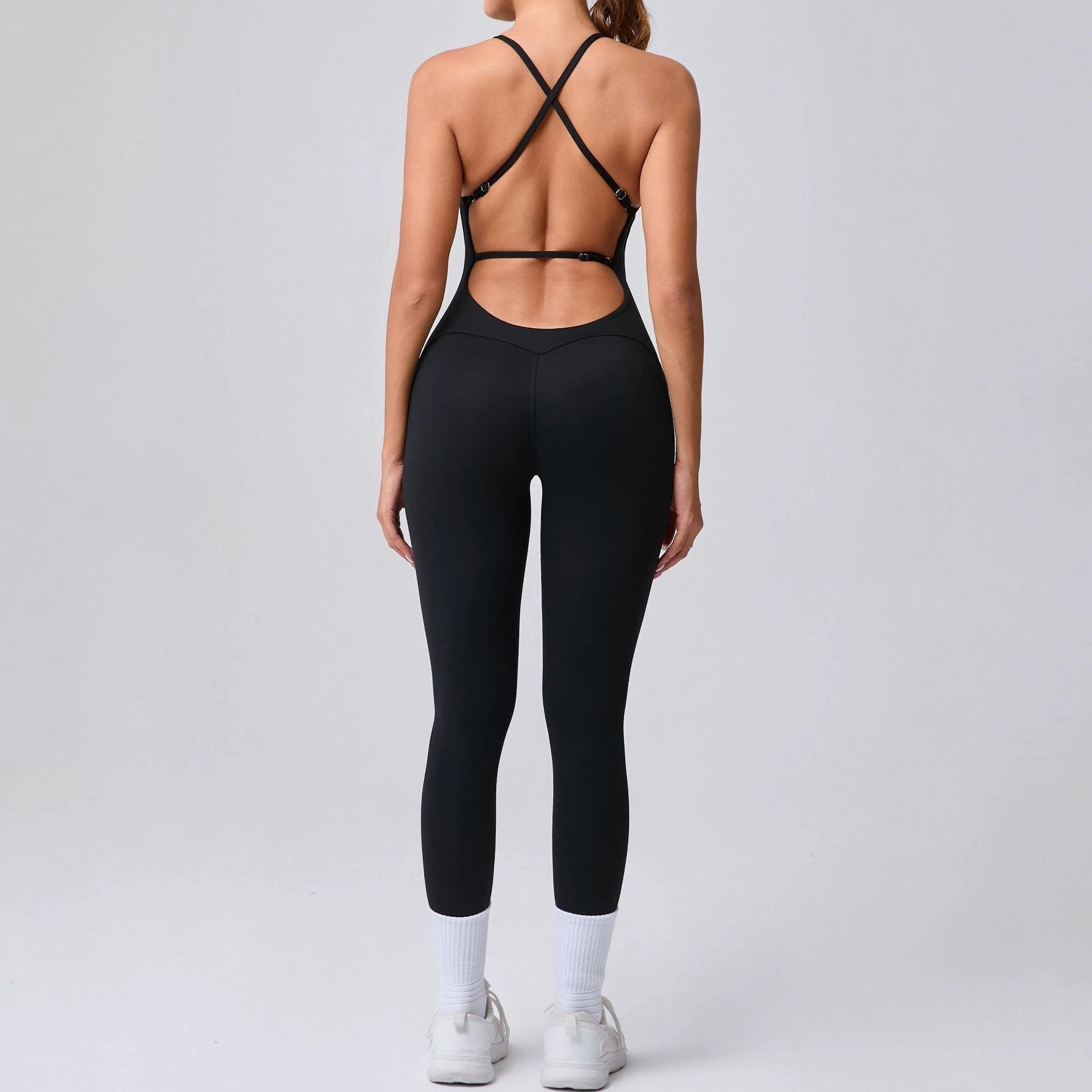 Sports Workout Clothes Tight Yoga Jumpsuit
